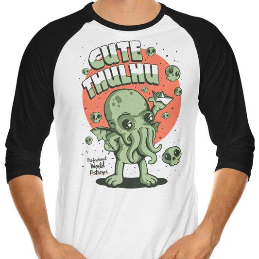 Cute-thulhu - 3/4 Sleeve Raglan T-Shirt