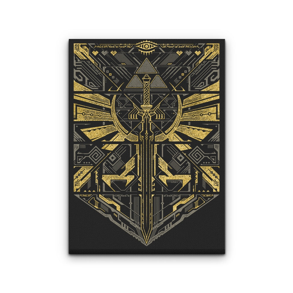 Cyber Hero Gold - Canvas Print