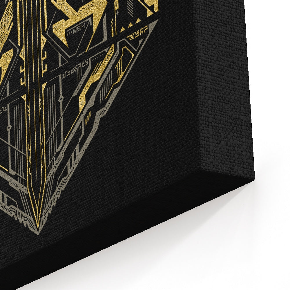 Cyber Hero Gold - Canvas Print