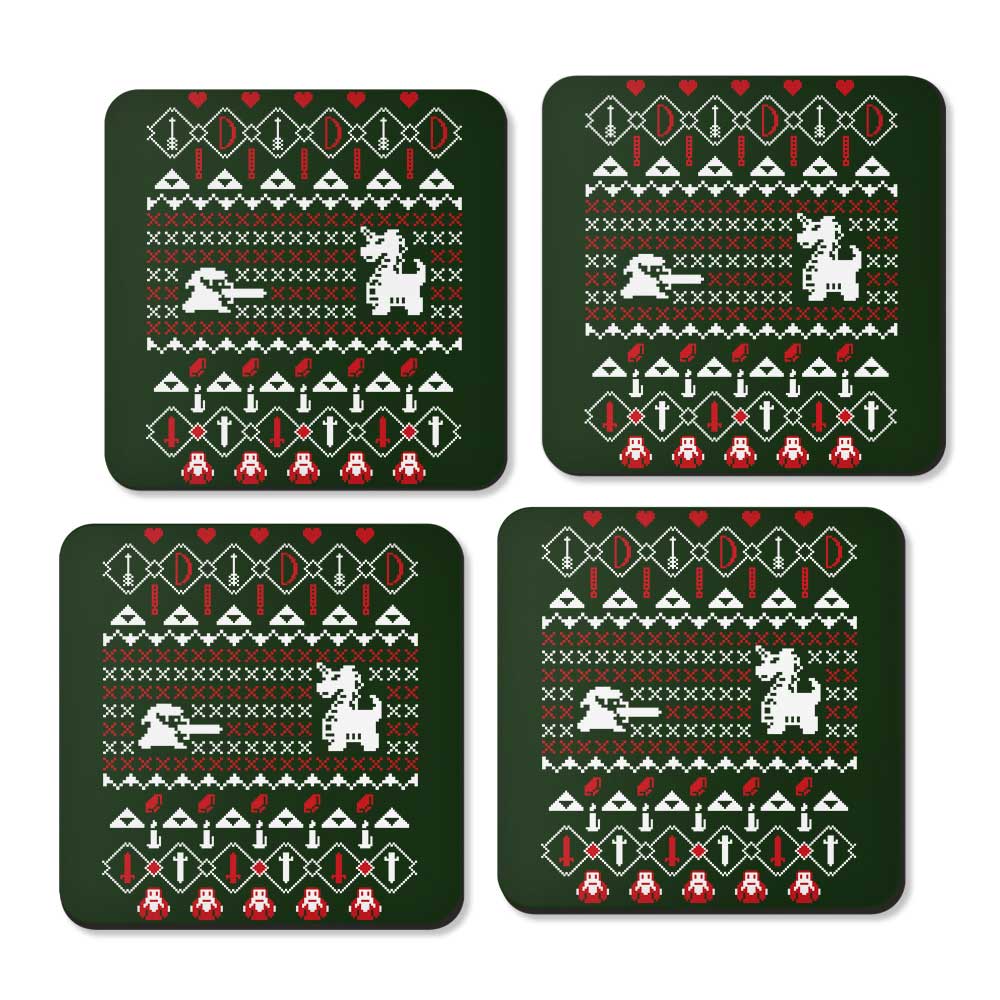 Dangerous to Go Alone at Christmas - Coasters