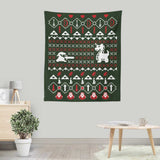 Dangerous to Go Alone at Christmas - Wall Tapestry