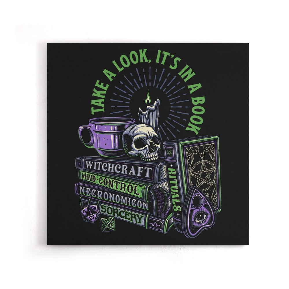 Dark Books - Canvas Print