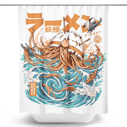 Dark Great Ramen - Shower Curtain