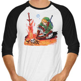 Dark Link - 3/4 Sleeve Raglan T-Shirt