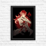 Dark Side of Dawn Diluc - Posters & Prints