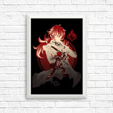 Dark Side of Dawn Diluc - Posters & Prints