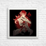 Dark Side of Dawn Diluc - Posters & Prints