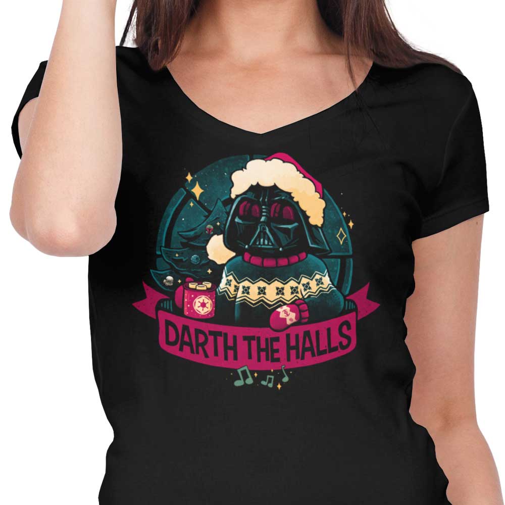 Darth the Halls - Women's V-Neck
