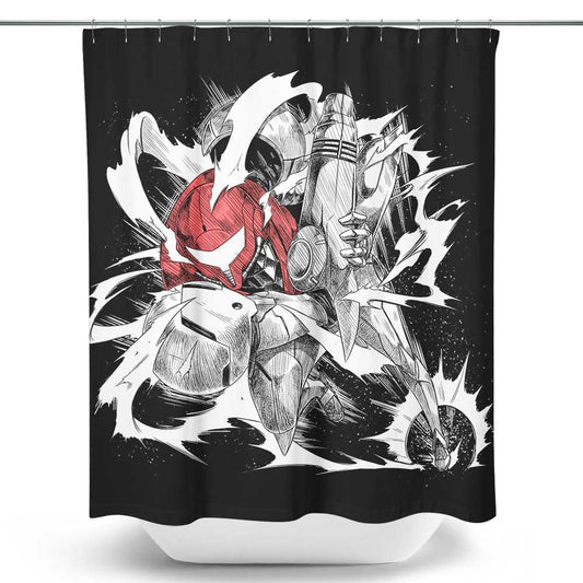 Dashing Hunter - Shower Curtain
