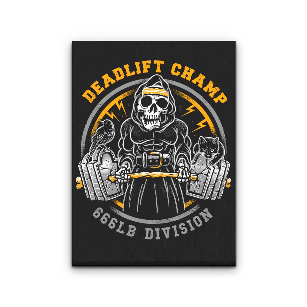 Deadlift Champ - Canvas Print