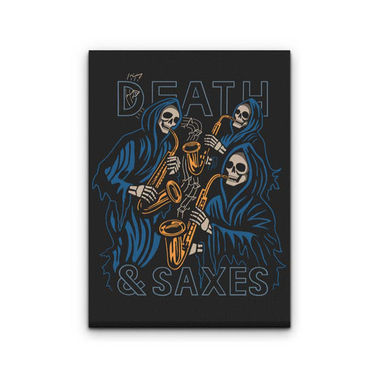 Death and Saxes - Canvas Print
