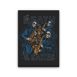 Death and Saxes - Canvas Print