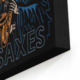Death and Saxes - Canvas Print