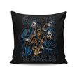 Death and Saxes - Throw Pillow