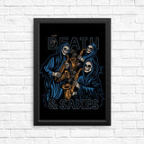 Death and Saxes - Posters & Prints
