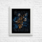 Death and Saxes - Posters & Prints