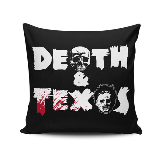 Death and Texas - Throw Pillow