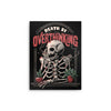 Death by Overthinking - Metal Print