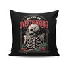 Death by Overthinking - Throw Pillow
