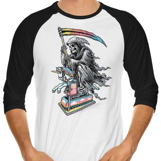 Death Enjoying Life - 3/4 Sleeve Raglan T-Shirt