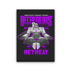 Decepticons Retreat - Canvas Print
