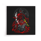 Demon Red Cape - Canvas Print