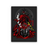 Demon Red Cape - Canvas Print
