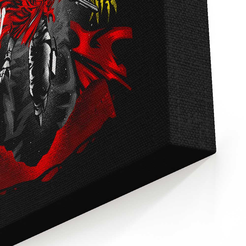 Demon Red Cape - Canvas Print