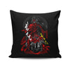 Demon Red Cape - Throw Pillow