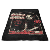 Dicing with Death - Fleece Blanket