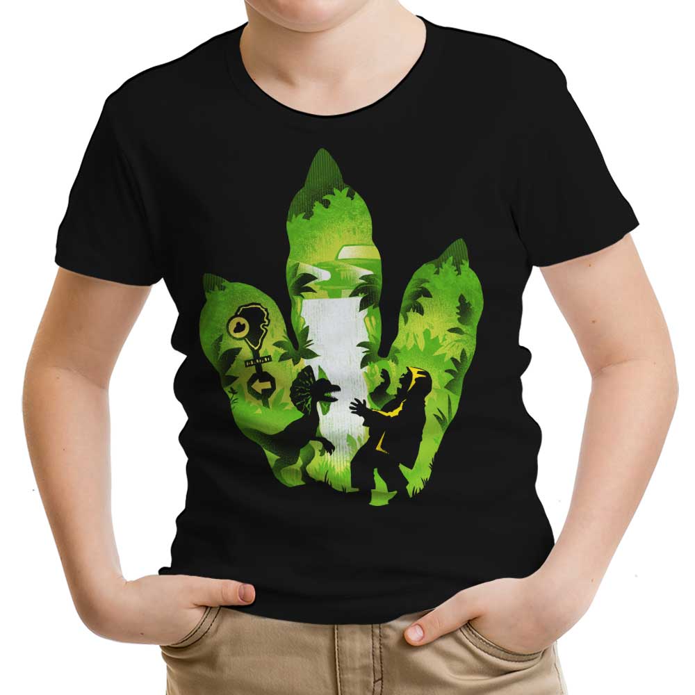 Dilophosaurus Footprint - Youth Apparel