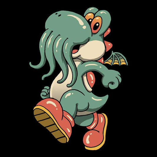 Dino Cthulhu - Throw Pillow