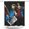 Distracted God - Shower Curtain