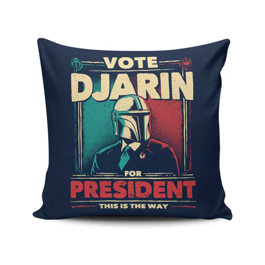 Djarin for President - Throw Pillow