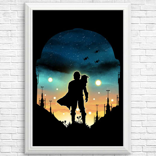 Djarin Sunset - Posters & Prints