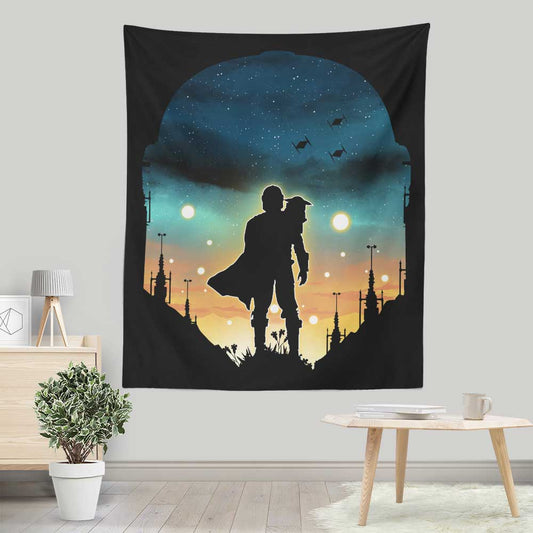Djarin Sunset - Wall Tapestry