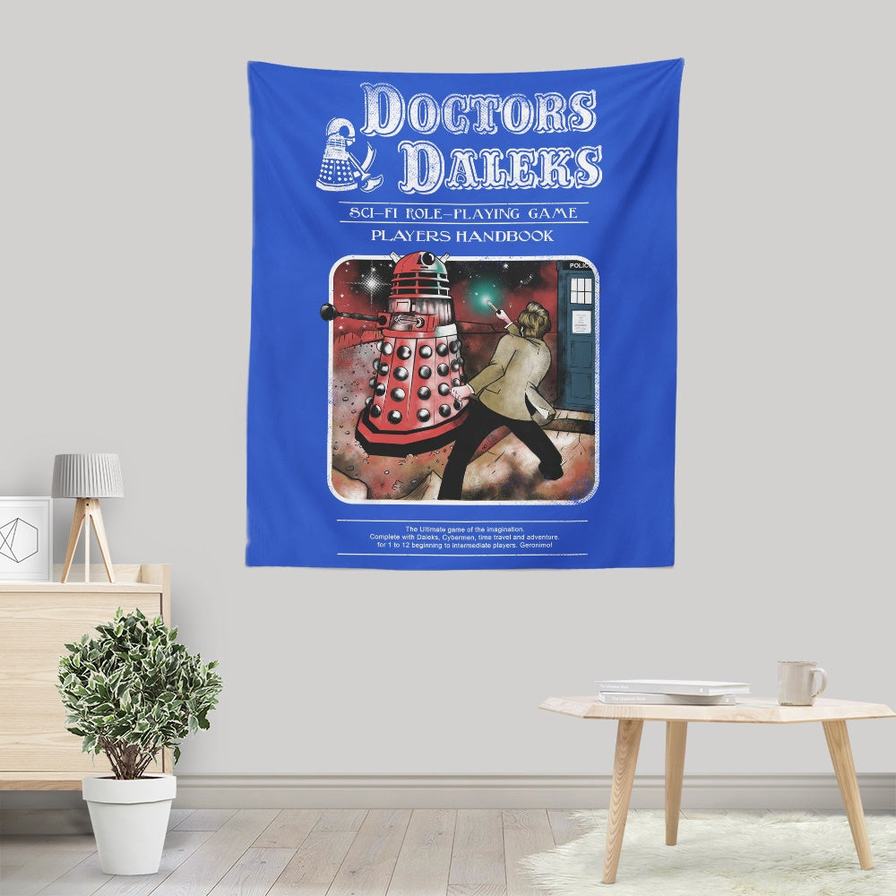 Doctors and Daleks - Wall Tapestry