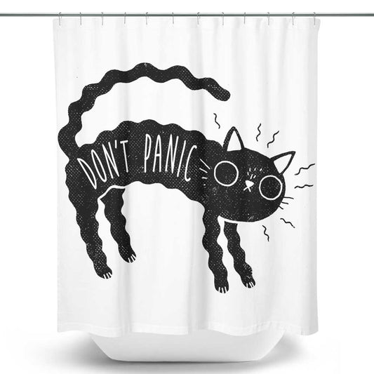 Don't Panic - Shower Curtain