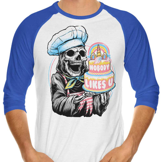 Doom Cake - 3/4 Sleeve Raglan T-Shirt