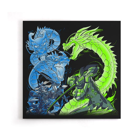 Dragon Bros - Canvas Print