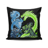 Dragon Bros - Throw Pillow