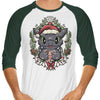 Dragon Christmas - 3/4 Sleeve Raglan T-Shirt