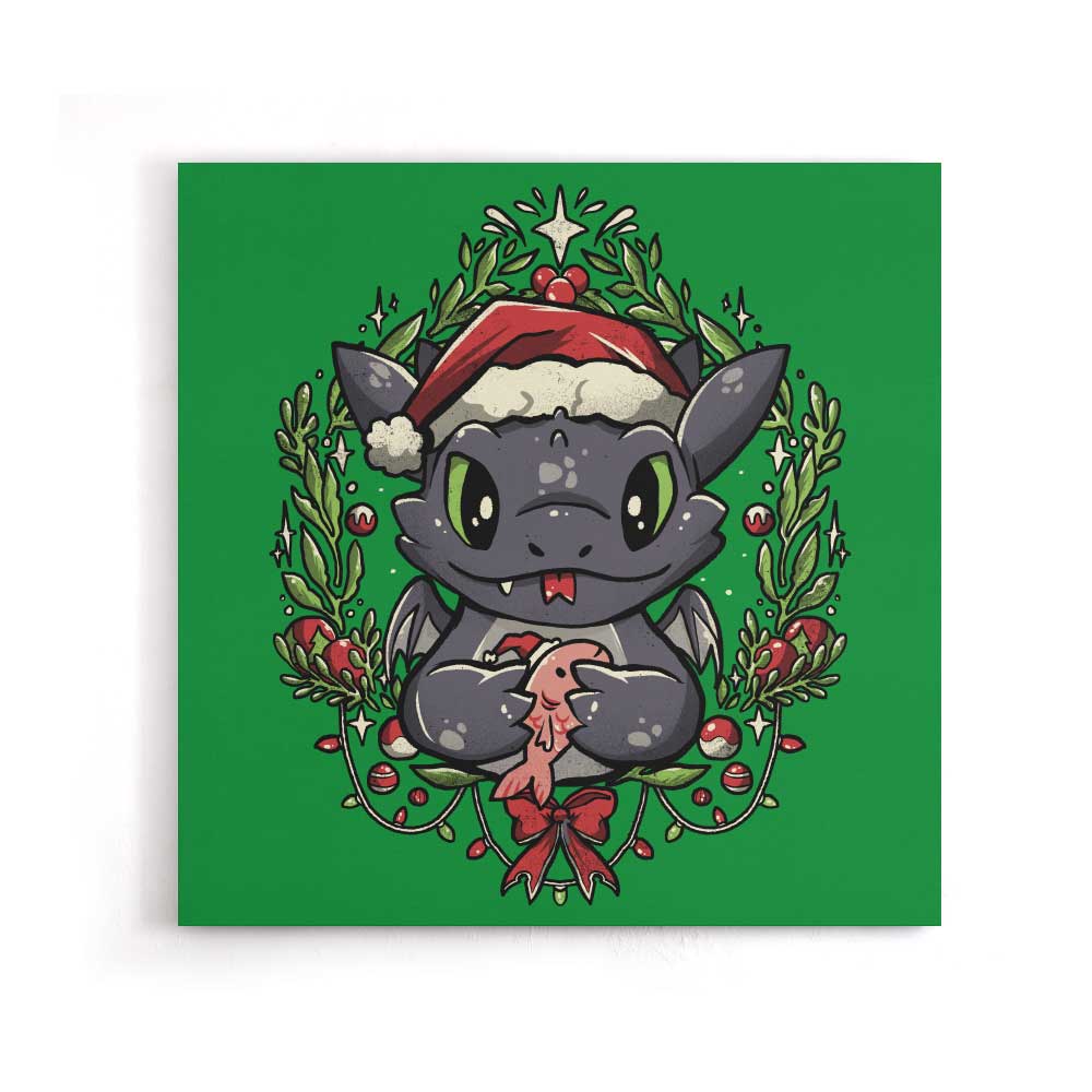 Dragon Christmas - Canvas Print