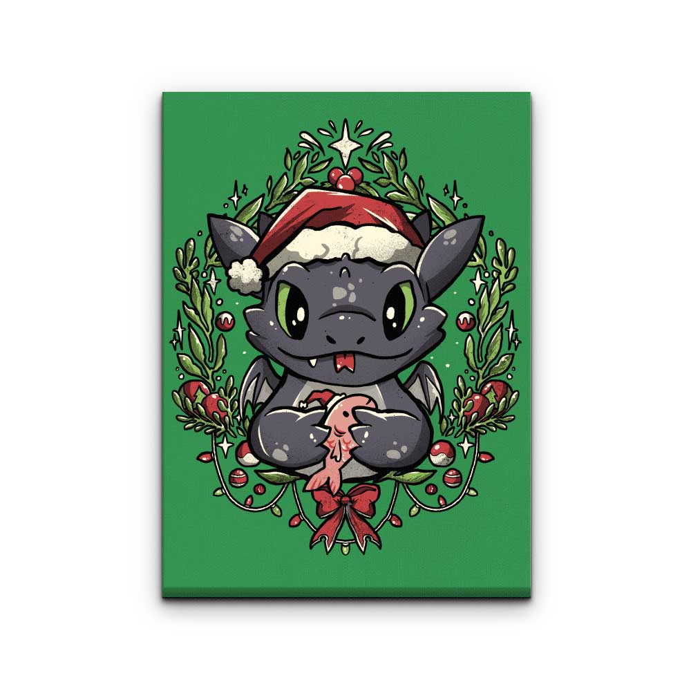Dragon Christmas - Canvas Print