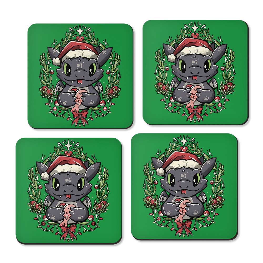 Dragon Christmas - Coasters