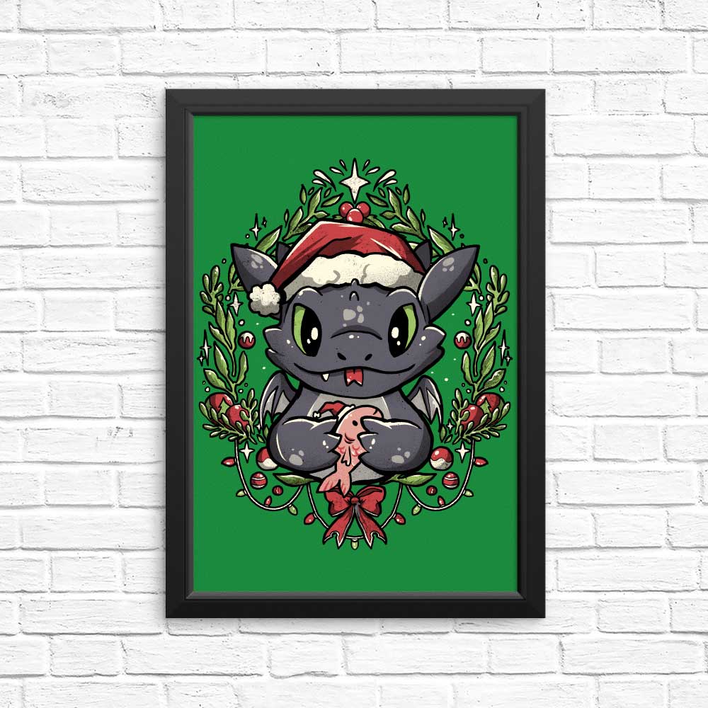 Dragon Christmas - Posters & Prints