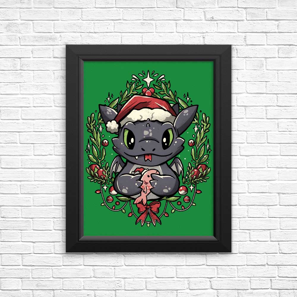 Dragon Christmas - Posters & Prints