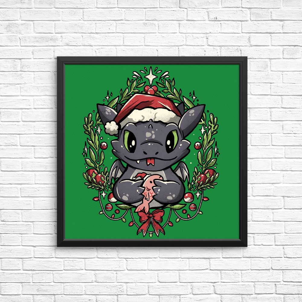 Dragon Christmas - Posters & Prints