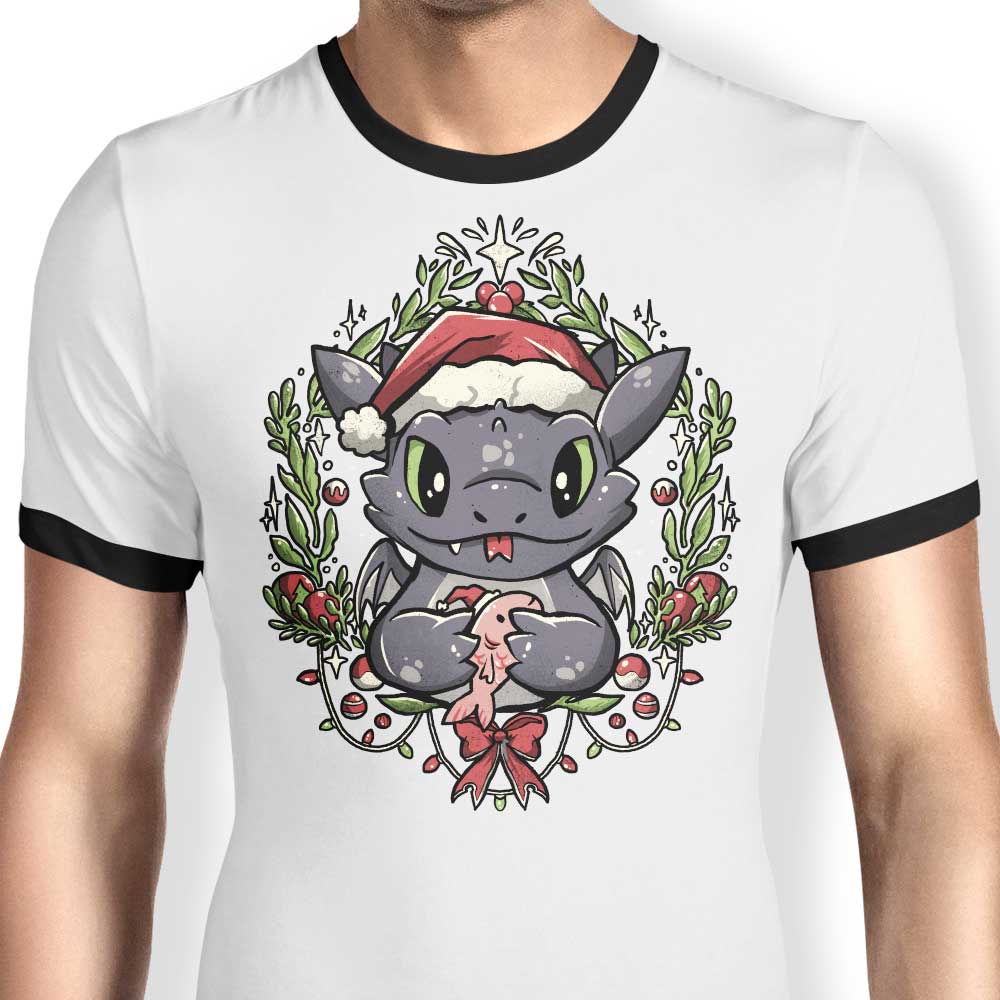Dragon Christmas - Ringer T-Shirt
