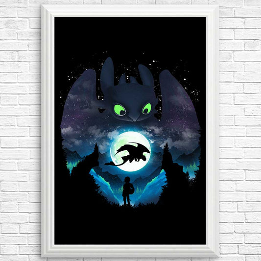 Dragon Sunset - Posters & Prints